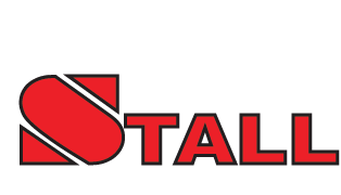 A black and red logo for pro-stall auto glass.